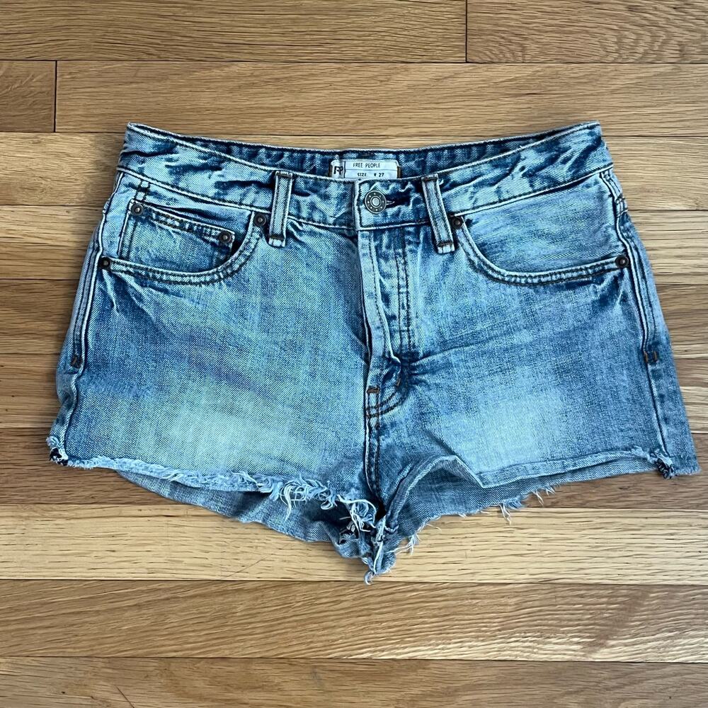 Free People Denim Cutoff Shorts - Size 27